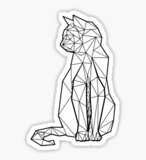 Geometrische Katze Sticker