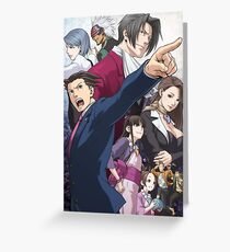 Ace Attorney Poster Greeting Card