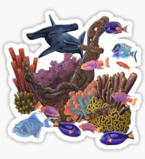 Underwater coral reef Sticker