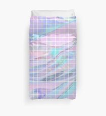 Holographic Grid Duvet Cover