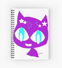 Purple kitten Spiral Notebook