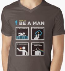 be a man Men's V-Neck T-Shirt