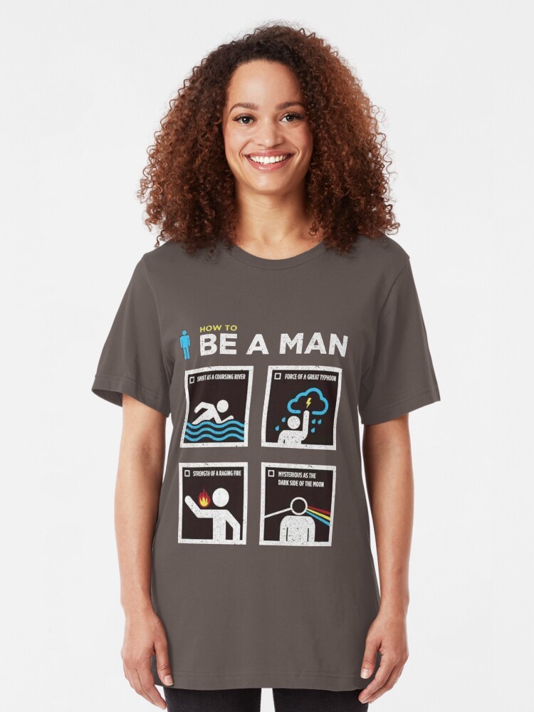 "be a man" Tshirt by malaga Redbubble