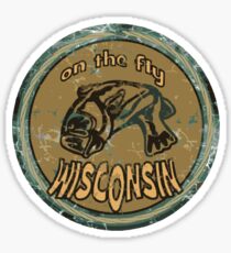 On the fly Wisconsin Sticker