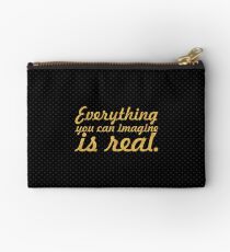 Everything you can imagine is real “Pablo Picasso” - Inspirational Quote Studio Pouch