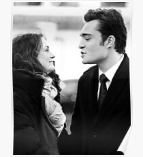 Póster Blair y Chuck Black & White.