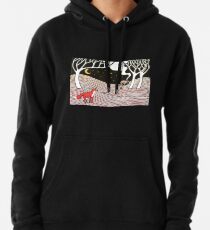 Stargazing - Fox in the Night - original linocut by Francesca Whetnall Pullover Hoodie
