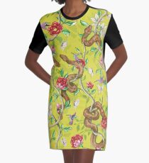 Morgenlied - Senf T-Shirt Kleid