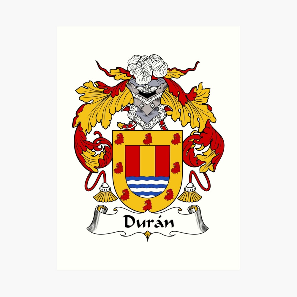 duran-coat-of-arms-family-crest-art-print-by-carpediem6655-redbubble