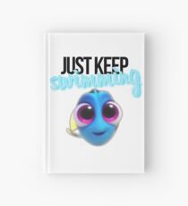 Cuaderno de tapa dura Solo sigue nadando