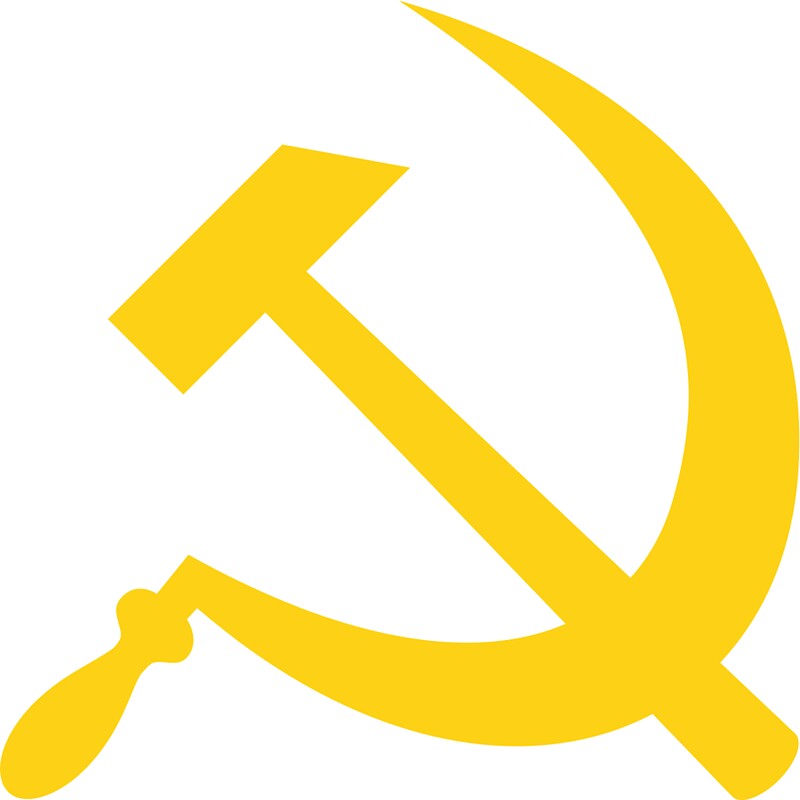 "Yellow Hammer and Sickle " Stickers by Fzst Redbubble