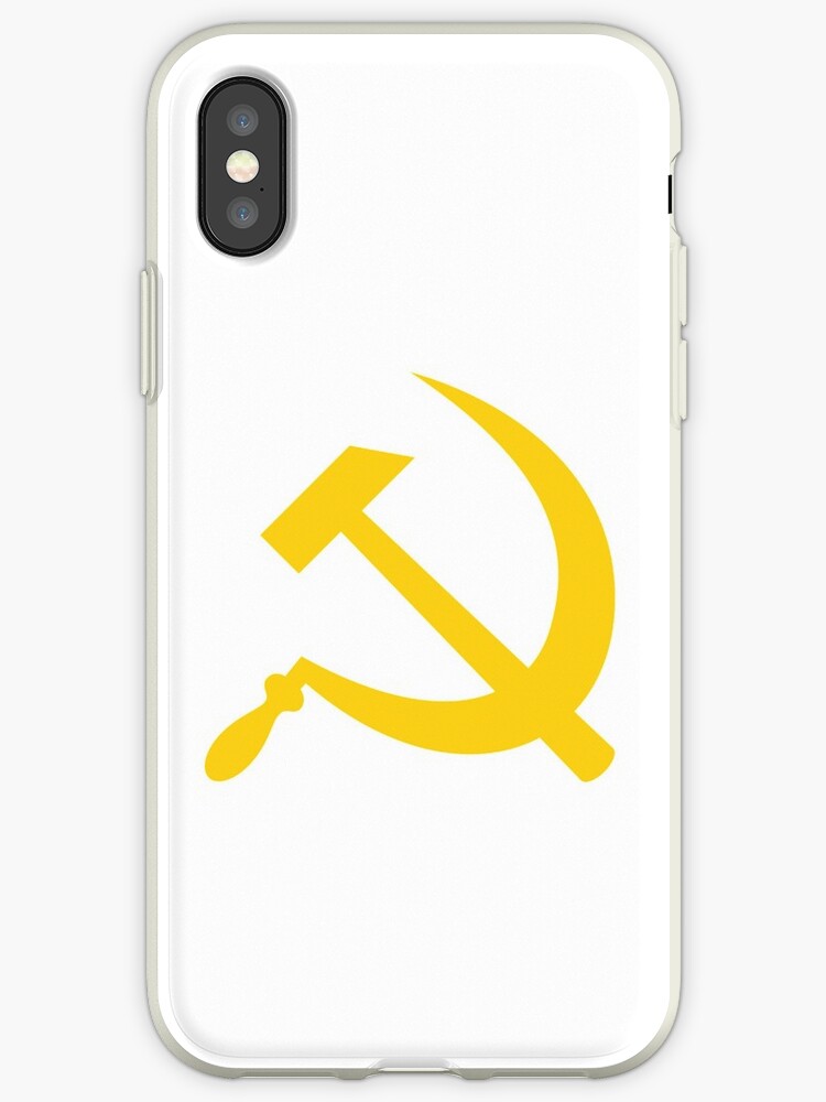 "Yellow Hammer and Sickle " iPhone Cases & Covers by Fzst Redbubble