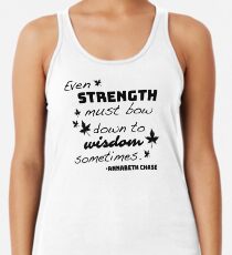 Stärke muss sich der Weisheit beugen - Annabeth Chase Racerback Tank Top