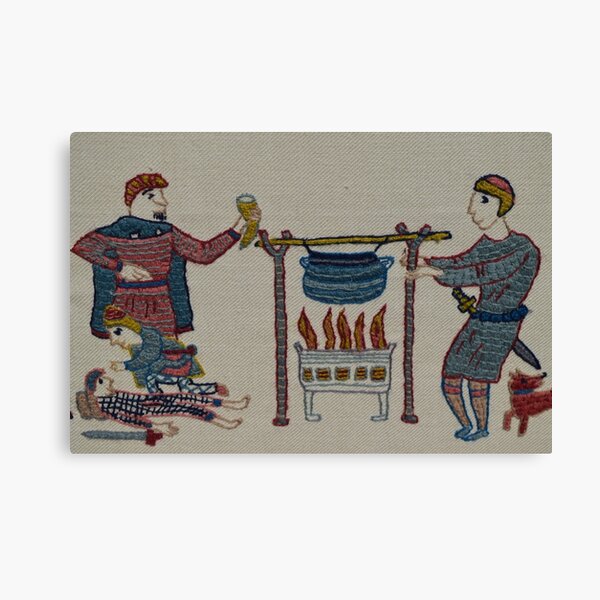 Cooking for the troops Canvas Print