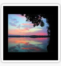 Sunset On The Lake Sticker