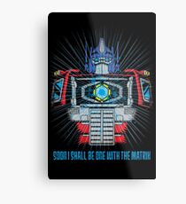 One with the Matrix Metal Print