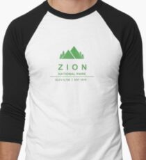 Zion National Park, Utah Men's Baseball ¾ T-Shirt