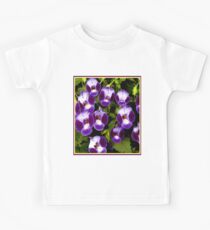 "ART DECO PETUNIA" Colorful Flower Print Kids Tee