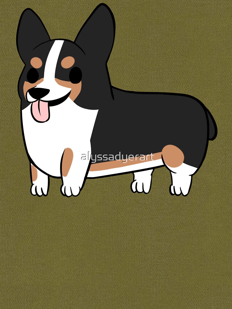 tricolor corgi shirt