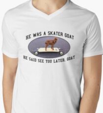 Skater Goat Men's V-Neck T-Shirt
