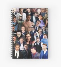 Tom Hiddleston Collage Spiral Notebook