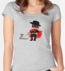 Retro Kid Billy features the legendary Zorro Women's Fitted Scoop T-Shirt