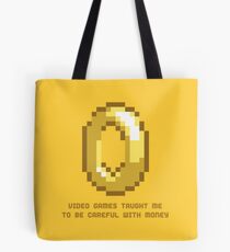 8-Bit Lessons: Video Games Taught Me To Be Careful With Money Tote Bag