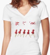 5 Lil Reds I Women's Fitted V-Neck T-Shirt