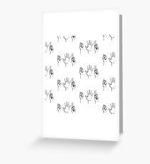 Rock, Paper, Scissors Greeting Card