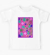 "PINK PASSION" Abstract Flower Print Kids Tee