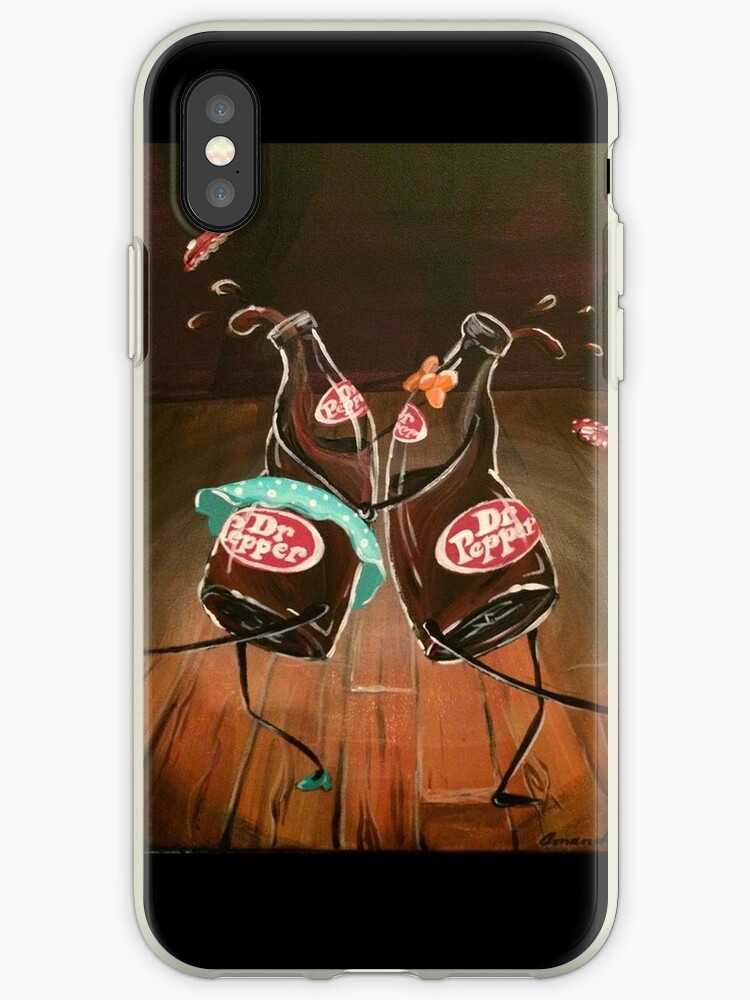 Swing Dancing Dr Pepper Bottles Iphone Case By Amandaruthart