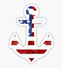 America Anchor Sticker