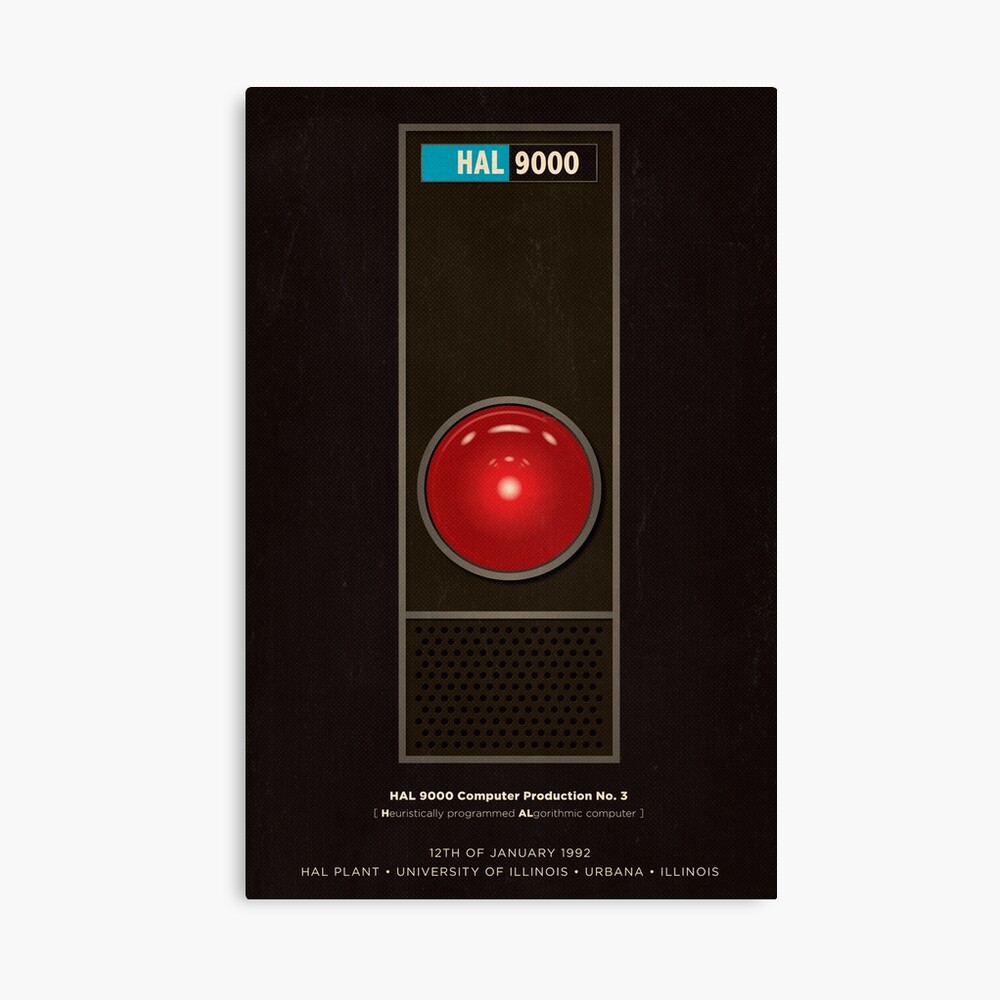 font used for hal 9000 computer badge