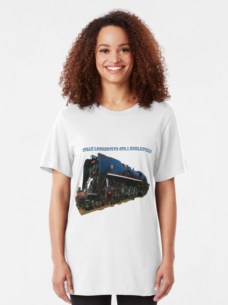 Alternate view of Steam locomotive 475.1 noblewoman Slim Fit T-Shirt