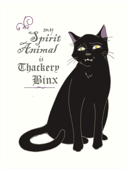 Binx Hocus Pocus White Art Print By Madamebat Redbubble 