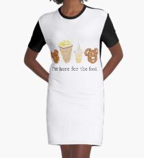 Here for the food. Graphic T-Shirt Dress