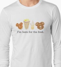 Here for the food. Long Sleeve T-Shirt