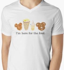 Here for the food. Men's V-Neck T-Shirt