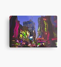 Melting in Times Square Metal Print