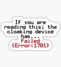 Erreur 1701 Sticker