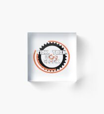 Catching Fire Hunger Games Clock Acrylic Block