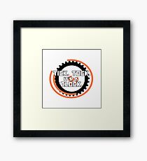 Catching Fire Hunger Games Clock Framed Print