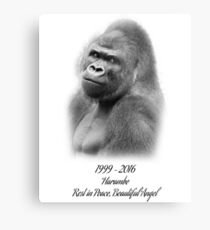 Rest in Peace, Harambe Metal Print