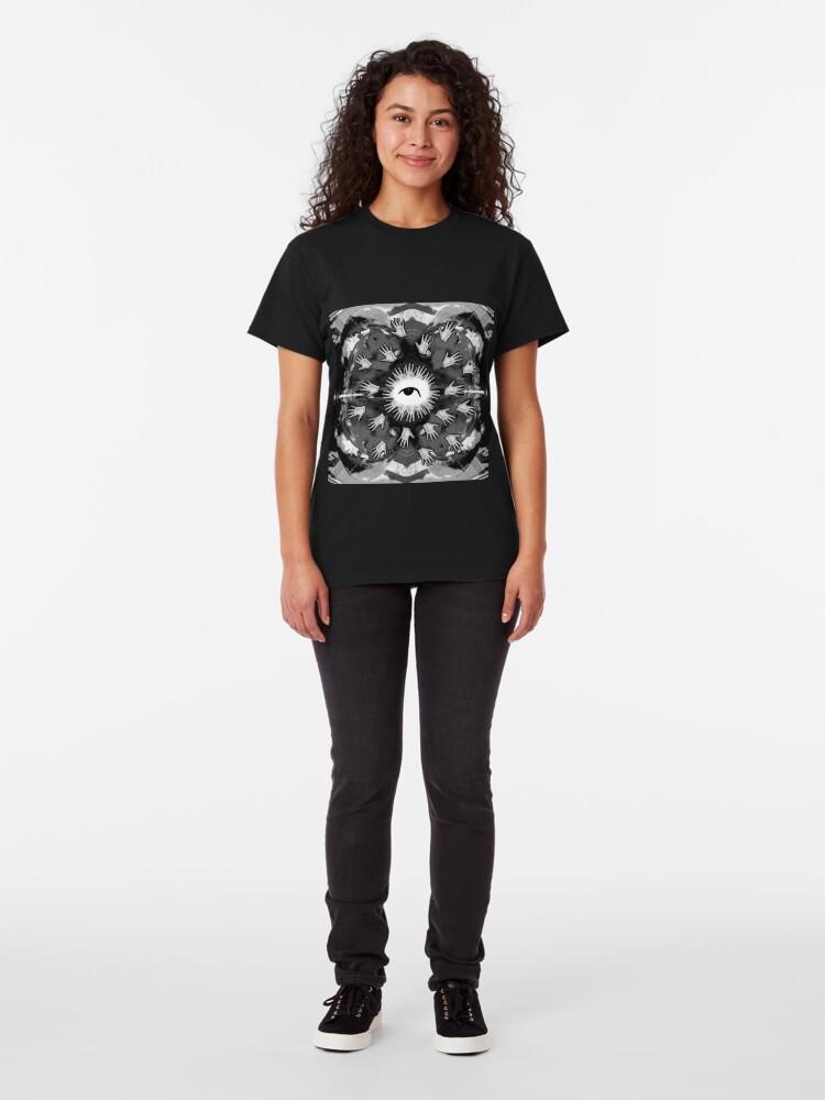 Alternate view of Hand me the food (Greyscale) Classic T-Shirt