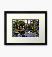 Jardin Majorelle Lily Pond Framed Print