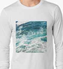 Camiseta de manga larga Olas azules del oceano