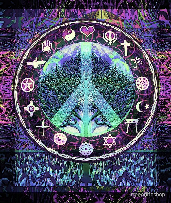 "World Peace Religions Unity Tree Of Life" Posters By Treeoflifeshop ...