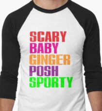 Scary, Baby, Ginger, Posh, Sporty Men's Baseball ¾ T-Shirt