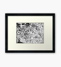 Fragmente des Horrors Gerahmtes Wandbild