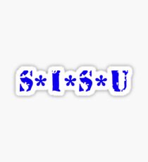 SISU stenciled - Determination, Tenacity, SUOMI, FINLAND Sticker